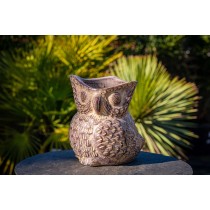 Cache-pot - Hibou marron