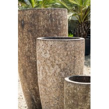 Pots en grès antique sable