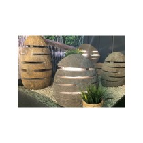 Lanterne japonaise moderne en pierre - Palmiers du Monde